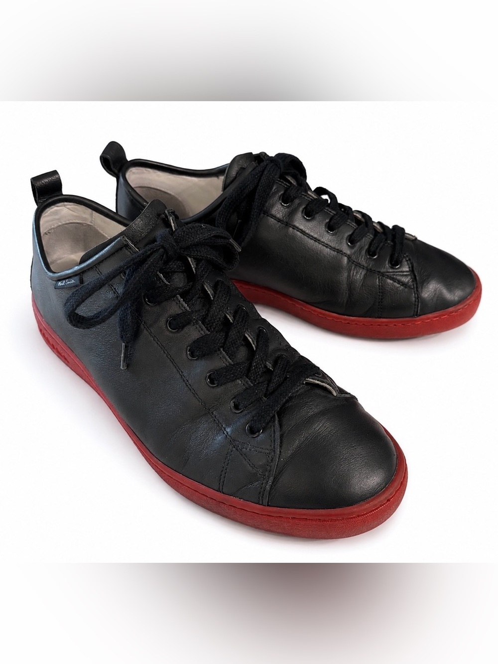 Paul Smith leather navy sneakers- red sole. US 11, EU 44